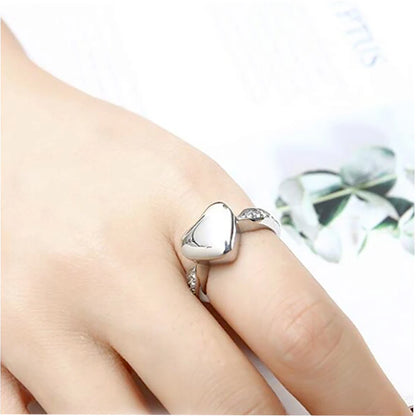 Love Heart cremation Ash rings Stainless Steel Memorial Urn Ring Ashes Keepsake Cremation Jewelry Size 6-10
