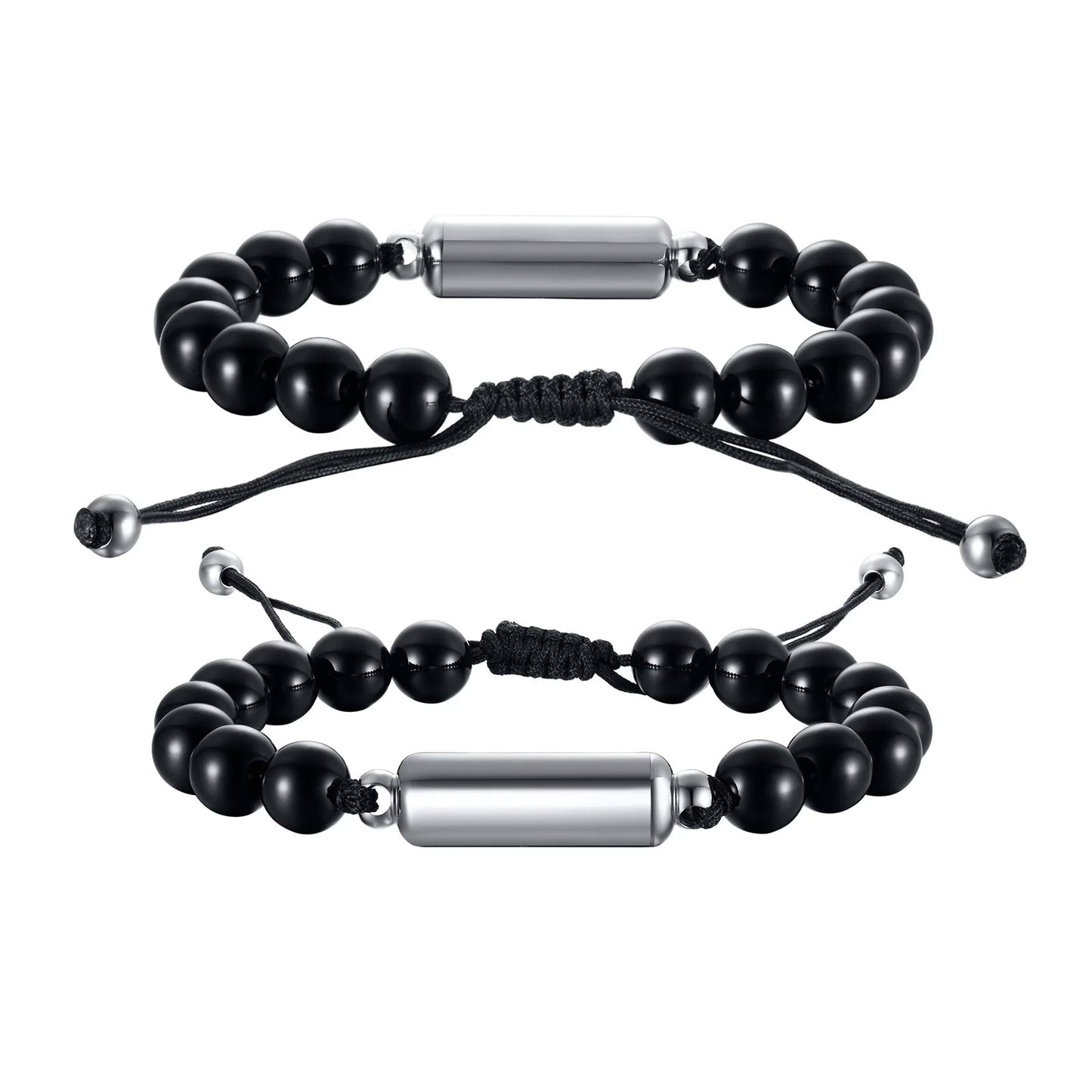 Cremation Urn Bracelets For Men,adjustable Tiger Eye Beads Chain Wristband Pet Family Papa Ashes Holder Stainless Steel Jewelry
